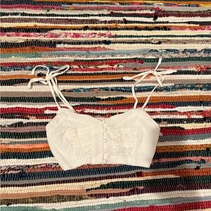 Princess Polly White Crop Top
